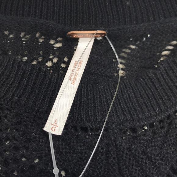 🎁 Free People Colette Scallop Neck Trim Knit Sweater - Picture 4 of 9